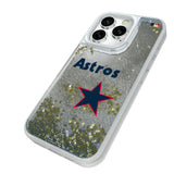 Houston Astros 1975-1981 - Cooperstown Collection Linen Glitter Phone Case for Apple iPhone