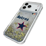 Houston Astros 1975-1981 - Cooperstown Collection Linen Glitter Phone Case for Apple iPhone