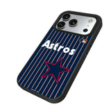 Houston Astros 1975-1981 - Cooperstown Collection Pinstripe Bump Phone Case for Apple iPhone