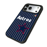Houston Astros 1975-1981 - Cooperstown Collection Pinstripe Bump Phone Case for Apple iPhone
