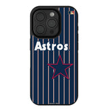 Houston Astros 1975-1981 - Cooperstown Collection Pinstripe Bump Phone Case for Apple iPhone