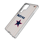 Houston Astros 1975-1981 - Cooperstown Collection Pinstripe Clear Phone Case for Samsung Galaxy