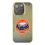 Houston Astros 1977-1993 - Cooperstown Collection Linen Bling Phone Case for Apple iPhone