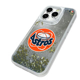 Houston Astros 1977-1993 - Cooperstown Collection Linen Glitter Phone Case for Apple iPhone