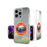 Houston Astros 1977-1993 - Cooperstown Collection Linen Glitter Phone Case for Apple iPhone