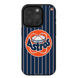 Houston Astros 1977-1993 - Cooperstown Collection Pinstripe Bump Phone Case for Apple iPhone