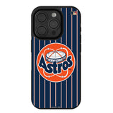 Houston Astros 1977-1993 - Cooperstown Collection Pinstripe Bump Phone Case for Apple iPhone