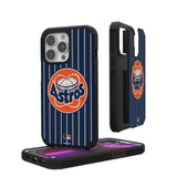 Houston Astros 1977-1993 - Cooperstown Collection Pinstripe Rugged Phone Case for Apple iPhone
