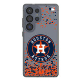 Houston Astros Confetti Clear Phone Case for Samsung Galaxy
