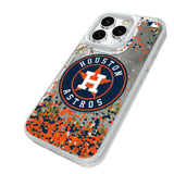 Houston Astros Confetti Glitter Phone Case for Apple iPhone