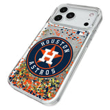 Houston Astros Confetti Glitter Phone Case for Apple iPhone