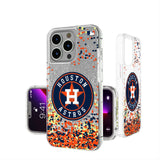 Houston Astros Confetti Glitter Phone Case for Apple iPhone