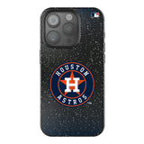 Houston Astros Linen Black Bling Phone Case for Apple iPhone