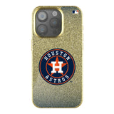 Houston Astros Linen Bling Phone Case for Apple iPhone