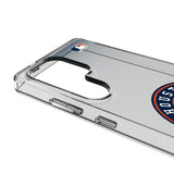 Houston Astros Linen Clear Phone Case for Samsung Galaxy