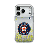 Houston Astros Linen Glitter Phone Case for Apple iPhone