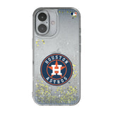 Houston Astros Linen Glitter Phone Case for Apple iPhone