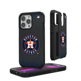 Houston Astros Linen Rugged Phone Case for Apple iPhone