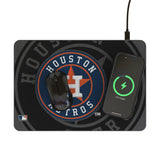Houston Astros Monocolor Tilt 15-Watt Wireless Charger and Mouse Pad