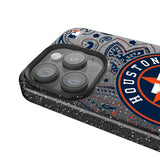 Houston Astros Paisley Black Bling Phone Case for Apple iPhone
