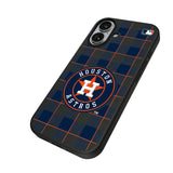Houston Astros Plaid MagSafe Compatible Phone Case for Apple iPhone