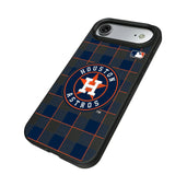 Houston Astros Plaid MagSafe Compatible Phone Case for Apple iPhone