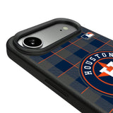 Houston Astros Plaid MagSafe Compatible Phone Case for Apple iPhone