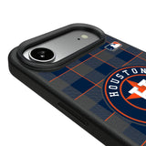 Houston Astros Plaid MagSafe Compatible Phone Case for Apple iPhone