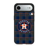 Houston Astros Plaid MagSafe Compatible Phone Case for Apple iPhone