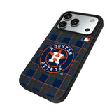 Houston Astros Plaid MagSafe Compatible Phone Case for Apple iPhone