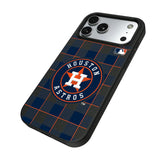 Houston Astros Plaid MagSafe Compatible Phone Case for Apple iPhone