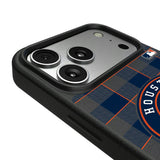 Houston Astros Plaid MagSafe Compatible Phone Case for Apple iPhone