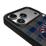 Houston Astros Plaid MagSafe Compatible Phone Case for Apple iPhone