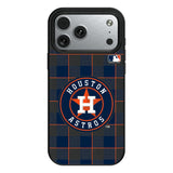Houston Astros Plaid MagSafe Compatible Phone Case for Apple iPhone
