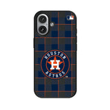 Houston Astros Plaid MagSafe Compatible Phone Case for Apple iPhone