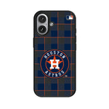 Houston Astros Plaid MagSafe Compatible Phone Case for Apple iPhone
