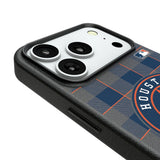 Houston Astros Plaid MagSafe Compatible Phone Case for Apple iPhone