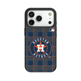 Houston Astros Plaid MagSafe Compatible Phone Case for Apple iPhone