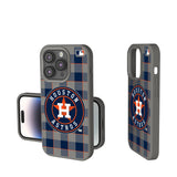 Houston Astros Plaid Soft Touch Phone Case for Apple iPhone