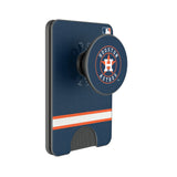 Houston Astros Stripe PopSockets MagSafe-Compatible PopWallet+