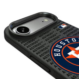 Houston Astros Text Backdrop Bump Phone Case for Apple iPhone