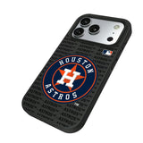 Houston Astros Text Backdrop Bump Phone Case for Apple iPhone