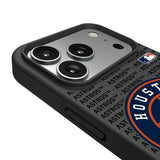 Houston Astros Text Backdrop Bump Phone Case for Apple iPhone