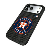 Houston Astros Text Backdrop Bump Phone Case for Apple iPhone