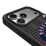 Houston Astros Text Backdrop Bump Phone Case for Apple iPhone