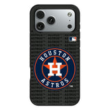 Houston Astros Text Backdrop Bump Phone Case for Apple iPhone