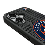 Houston Astros Text Backdrop Bump Phone Case for Apple iPhone