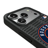 Houston Astros Text Backdrop Bump Phone Case for Apple iPhone