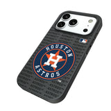 Houston Astros Text Backdrop Bump Phone Case for Apple iPhone