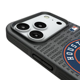 Houston Astros Text Backdrop Bump Phone Case for Apple iPhone